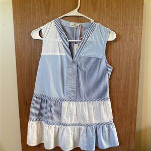 Vineyard Vines Blue and White Striped Top